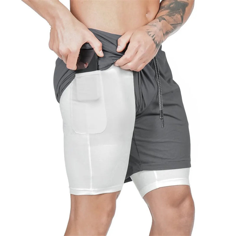 Shorts Para Treino 2 em 1 Esporte Air Effect